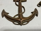 Vintage Brass Nautical Anchor Wall Mount Sailboat Sailor Boat Rope