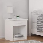 Set Of 2 Nightstand Bedside Cabinet W drawer Storage Bedroom End Table Organizer