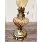 Small Vintage Oil Lamp Peach  Made In Hong Kong