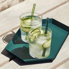 Hay Sip Handmade Reusable Glass Cocktail Straws Colorful Drinking Set Of 6 New