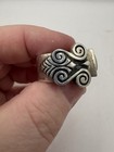 King Baby Sterling Silver Clear Stone Ring Heavy