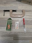 Vintage Childs Singer Sewhandy Model 20 Beige Sewing Machine Box  Clamp  Needles