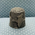 Vtg Rawcliffe Souvenir Pewter Thimble W  Flying Ducks   Geese