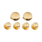 Navy Cuff Links Set And Studs Gold