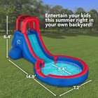 Sunny   Fun Inflatable Single Ring Water Slide Park