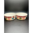 2 Vtg Nintendo Super Mario Bros Plastic Cereal Bowls 1989 Video Game