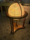 Replogle Heirloom 16in Illuminated Rotating Floor Globe  Freestanding Wood Base