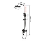8    Wall Mount Shower Faucet Set Rainfall Hand Shower Tub Filler Mixer Tap