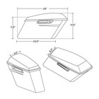 Hard Saddle Bags Trunk W  Latch Key Fit For Harley Touring Road King Glide 93-13