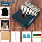 Kalimba Thumb Piano 17 Keys Finger Piano  blue 