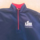 Super Bowl Liii Atlanta Mens Extra Large Navy Blue Nfl Pullover Jacket