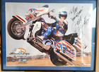 Bubba Blackwell Autographed Iconic  screamin Eagle  Harley Davidson Poster
