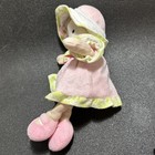 Carters My First Doll Plush Pink W Green Baby W rattle