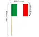 Javd Cyps 100 Pcs Italy Flag Italian Toothpick Flags  1 38in X 1in 
