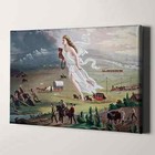 American Progress By John Gast - Manifest Destiny Usa Canvas Print Wall Art