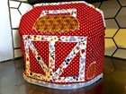 Quilted  Appliqued 2 Slice Toaster Cover Handmade