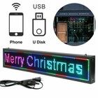Led Sign 40  X 8   Scrolling Message Display Board 7 Color Programmable