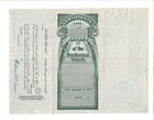 West Virginia 1912 Wedderburn Light Company Stock Certificate W  Transmittal  17