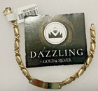 925 Sterling Silver Kids Xo Link Bracelet Gold-tone 5 1grams 5 5mm 6inches