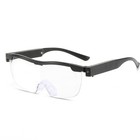 Magnifying Glasses W  Led Light Usb Rechargeable Reading Glasses Anti Blue Light