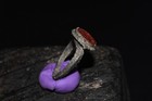 Ancient Roman Bronze Ring Carnelian Intaglio Pegasus Winged Horse Signet Seal