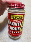 Vintage Maxwell House Paper Label Coffee  Glass Jar 6 Oz  read 