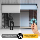Automatic Garage Roll Up Door Opener Roller Remote Electronic Lift Force 800n