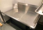 Bk Resources 48   Stainless Steel Right Side Clean Dish Table   Legs