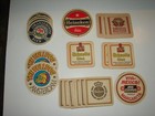 21 Beer Coasters Vintage 1980 s Cardboard European Lot All Different Except 5
