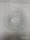 Vtg Elegant Large Swirled Heavy Lead Crystal Fruit nut Serving Centerpiece Bowl
