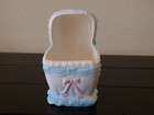 Rubens Original Japan Ceramic Baby Bassinet Crib Cradle Planter Vintage