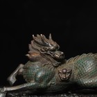 Chinese Bronze Copper Tuo Glid Handmade Exquisite Beast Kirin Statues Decoration