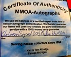 2013 Kyle Larson Raced Used Auto Autographed Sheet Metal  5-3 4  X 3   Coa