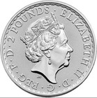 Lot Of 2 - 2023 U k  2 Pound 1 Oz  999 Fine Silver King And Queen Britannia Bu