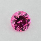 Loose Round Cut Shape Pink Sapphire Cz Stone Single Cubic Zirconia Birthstone