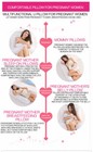U-shaped Pregnancy Pillow Maternity Full Body Support Cushion For Side Sleeping