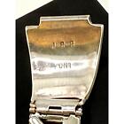 Signed John   Rosalie Bowannie Zuni Watch Tip Band Inlaid Coral And Turquoise