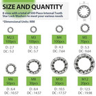 Star Washers Internal Tooth Lock