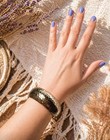 Vintage 925 Sterling Silver Hammered Cuff Bracelet Wide 20g 8    Boho Artisan