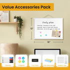 Small Dry Erase Board For Wall  16  X 12  Double-sided Hanging Whiteboard  Magne