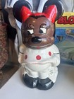 Micky Minnie Two Sided Cookie Jar Black Americana