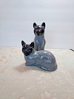 Vintage Beautiful Gray Cats With Blue Eyes