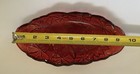 Vintage Indiana Glass Red Flash Lily Pons 605 Relish Dish 1970   s Ruby Red