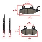 Front Rear Brake Pads For Can-am Maverick 1000 1000r Max 2013-2017