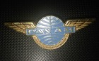 Vtg Pan Am Airlines Jr Clipper Stewardess Flight Attendant Metal Wings Pin Badge