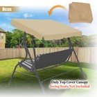 Patio Swing Canopy Replacement Top Cover Porch Outdoor 65 x45  73 x52  77 x43 