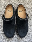 Dr  Martens Carlson Women   s Black Suede Buckle Clogs Us 7 Eu 38