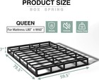 7 Inch Box Spring For Queen Bed  Heavy Duty Metal Mattress  3000 Lbs Capacity