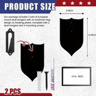 Metal European Mount Plaque Deer Head Wall Skull Hanger With Magnetic Photo F   