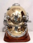 18  Diving Helmet Copper Navy Mark V Deep Sea Divers Antique Scuba Divers Base